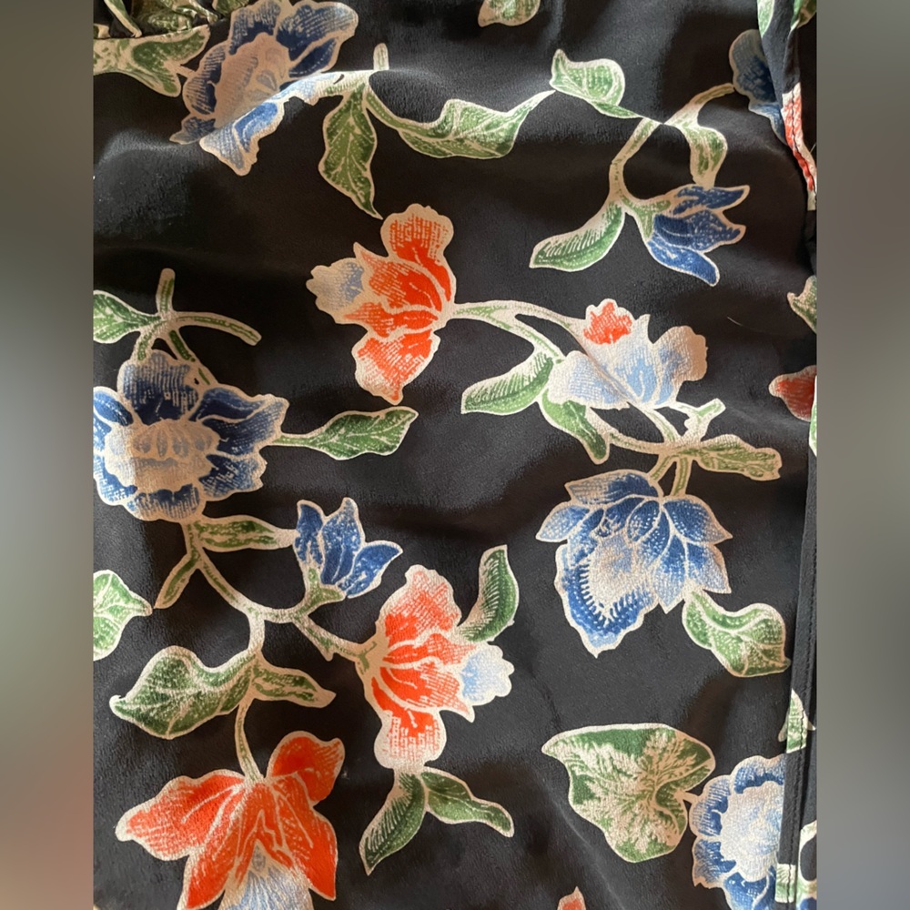 Joie Deme Floral Printed Silk Midi Dress - Picture 7 of 10